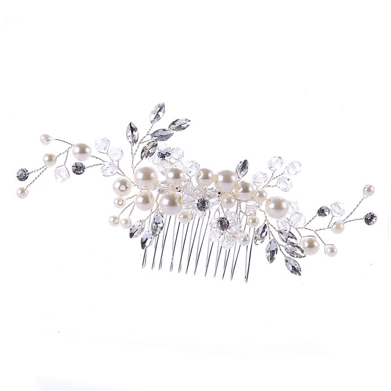 Hair Combs Headpiece Hair Accessory Imitation Pearl Copper wire Wedding Party / Evening Wedding Bridal With Faux Pearl Crystal / Rhinestone Headpiece Headwear4