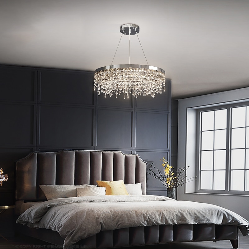 80 cm Unique Design Chandelier Pendant Light LED Crystal Nordic Style Living Room Bedroom 220-240V3