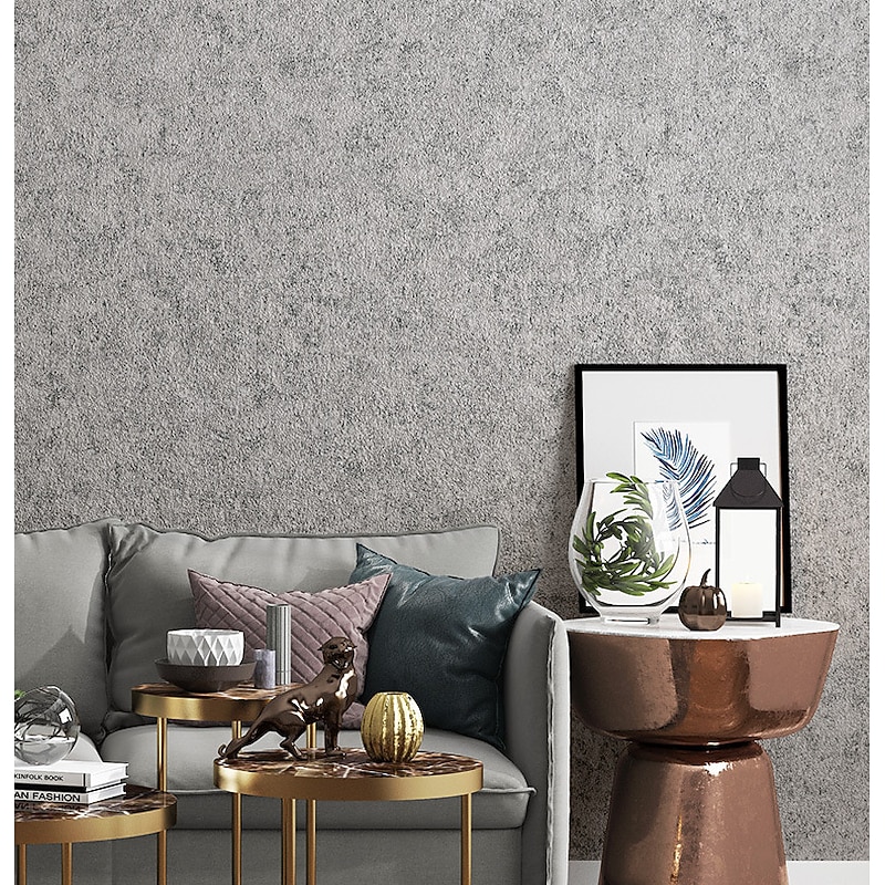 Modern Style Wallpaper PVC Wallpaper Adhesive Required Water-Proof Wall Mural,Cabinet Furniture Countertop Paper Roll Textured Wallpaper,20.8"*393.7" /53*1000cm 1 Roll(Need Glue)3