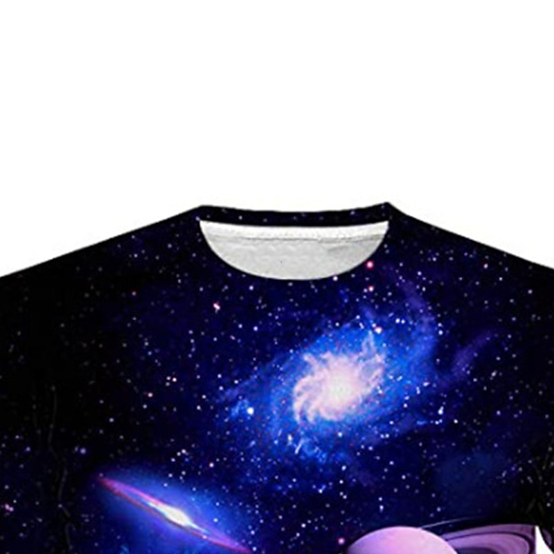 Boys 3D Galaxy T shirt Short Sleeve 3D Print Summer Spring Active Sports Fashion Kids 3-12 Years Outdoor Daily Regular Fit4