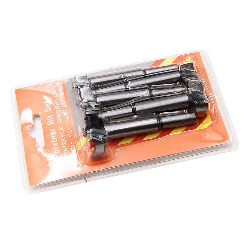 Natural Color 5pc 15-20-25-30-35mm Woodworking Flat Wing Drill Wood Drill Bit Self Centering Hole Saw Cutter Tools Set2
