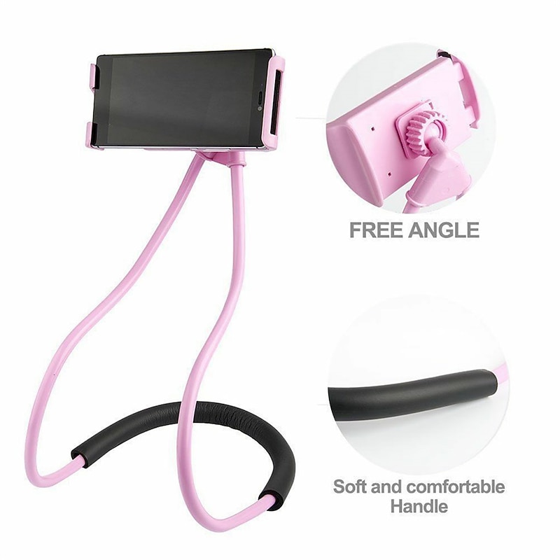Lazy Flexible 360 Degree Phone Stand Mobile Phone Holder 60 CM Lazy Neck Hanging Bendable Holder Support For Samsung Iphone  Huawei Universal4