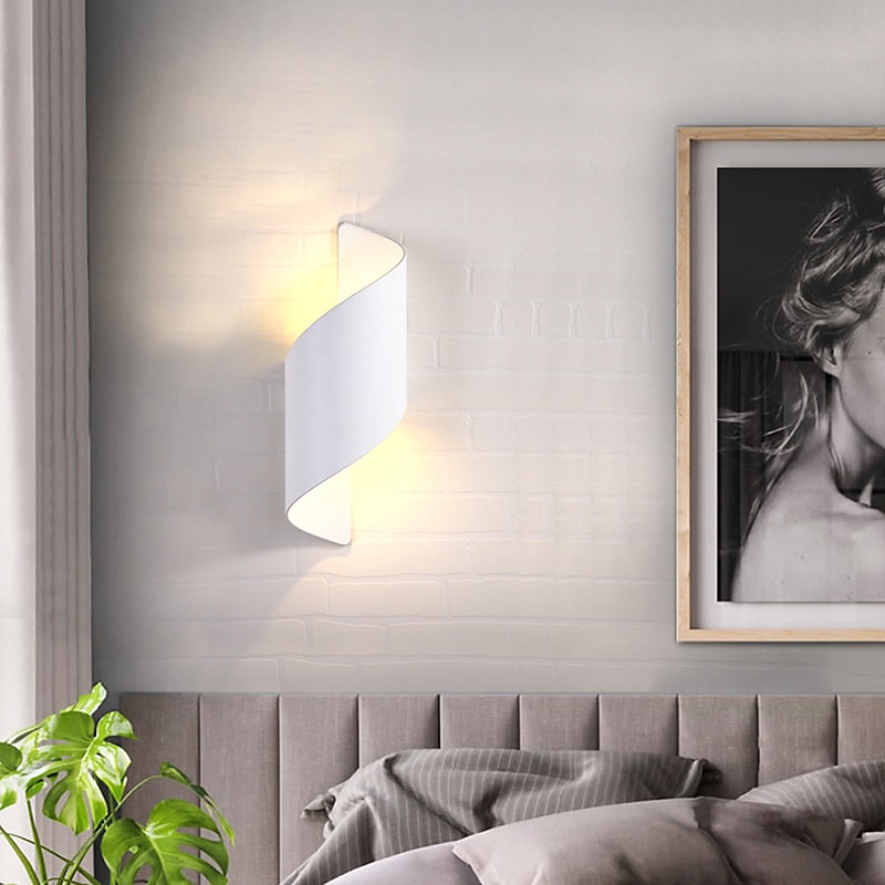 15W Outdoor Weatherproof Wall Light 10.9in Large Size Modern LED Wall Lamp Black Gold / White Gold Cast Aluminum Wall Wash Light for Porch Garden Corridor Balcony Landscape  AC85-265V3