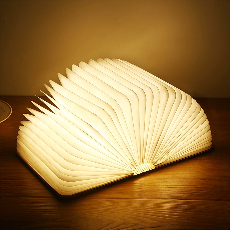LED Book Night Light. Portable Tri-color Table Lamp,  USB Rechargeable Magnetic Foldable Desk Lamp for Home Decoration4