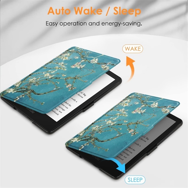 Tablet Case Cover For Amazon Kindle Paperwhite 6.8'' 11th Generation 2021 Kindle 6" 10th 2019 Paperwhite 6 inch 10th 7th 6th 5th Gen 2018 2015 Magnetic Smart Auto Wake Sleep Shockproof PU Leather3