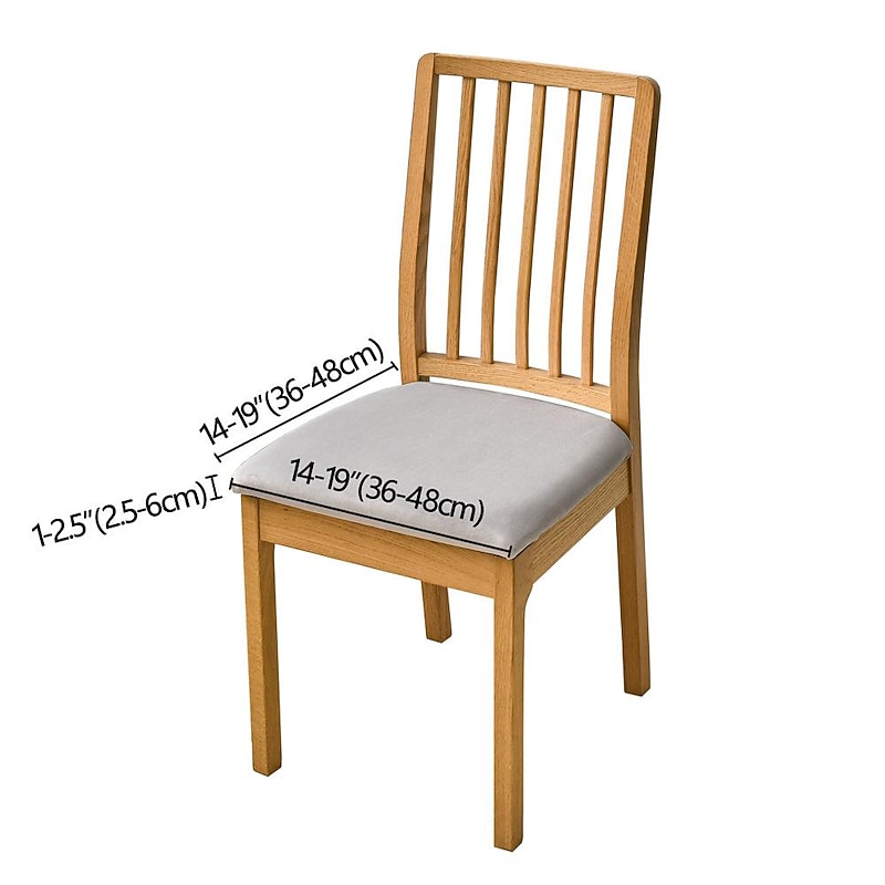 Dining Chair Cover Stretch Chair Seat Slipcover Elastic Chair Protector For Dinning Party Hotel Wedding Soft Removable Washable2