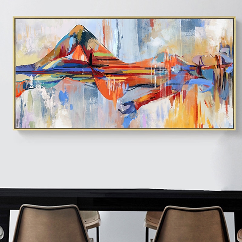 Oil Painting 100% Handmade Figure Watercolor Lord Buddha Abstract Oil Painting on Canvas Religious Cuadros Wall Art Pictures for Home Decor2