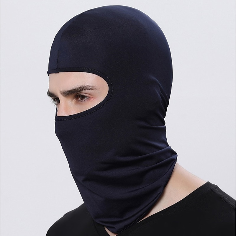 Balaclava Solid Color Sunscreen Breathable Dust Proof Sweat wicking Comfortable Bike / Cycling Dark Grey White Black for Men's Women's Adults' Outdoor Exercise Cycling / Bike Solid Color 1 PC4
