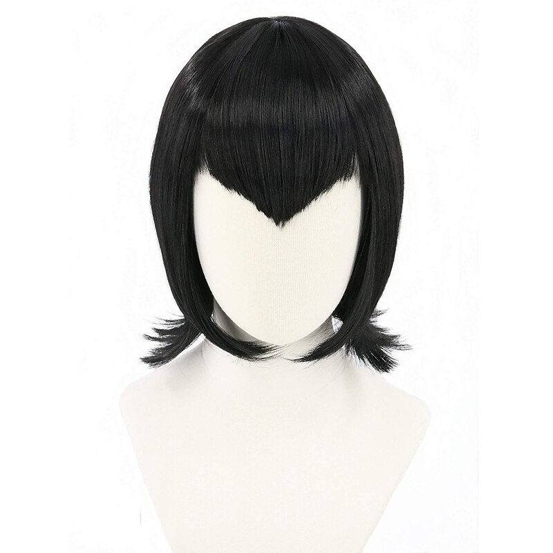 Mavis Wig Vampire Wig Short Black Wig for  Fancy Dress s Halloween Wigs2