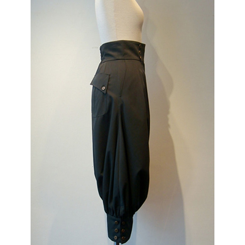 Medieval 17th Century Pants Masquerade Pirate Outlander Solid Color Fancy Dress Women's Celtic Pirate Masquerade Casual Daily Adults Pants2