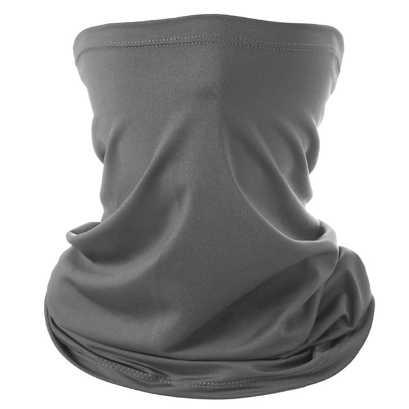 Cooling Neck Gaiter Balaclava Face Mask Neck Tube Scarf Face Cover Solid Color Sunscreen Breathable UV Protection Quick Dry Dust Proof Bandanas Bike / Cycling Black Summer for Men's Women's Outdoor4