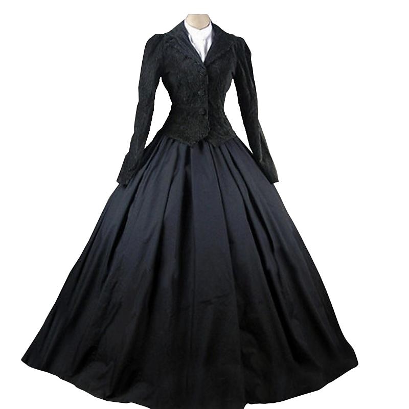 Retro Vintage Rococo 18th Century Dress Prom Dress Color Block Fancy Dress Women's Royal Masquerade Party Casual Daily Carnival of Venice Adults Dress3