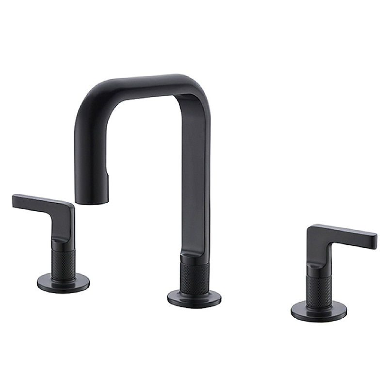 2-Handle Widespread Bathroom Sink Faucet with Faucet Supply Hoses Gold/Gun Metal Grey Basin Faucet Mixer Taps4