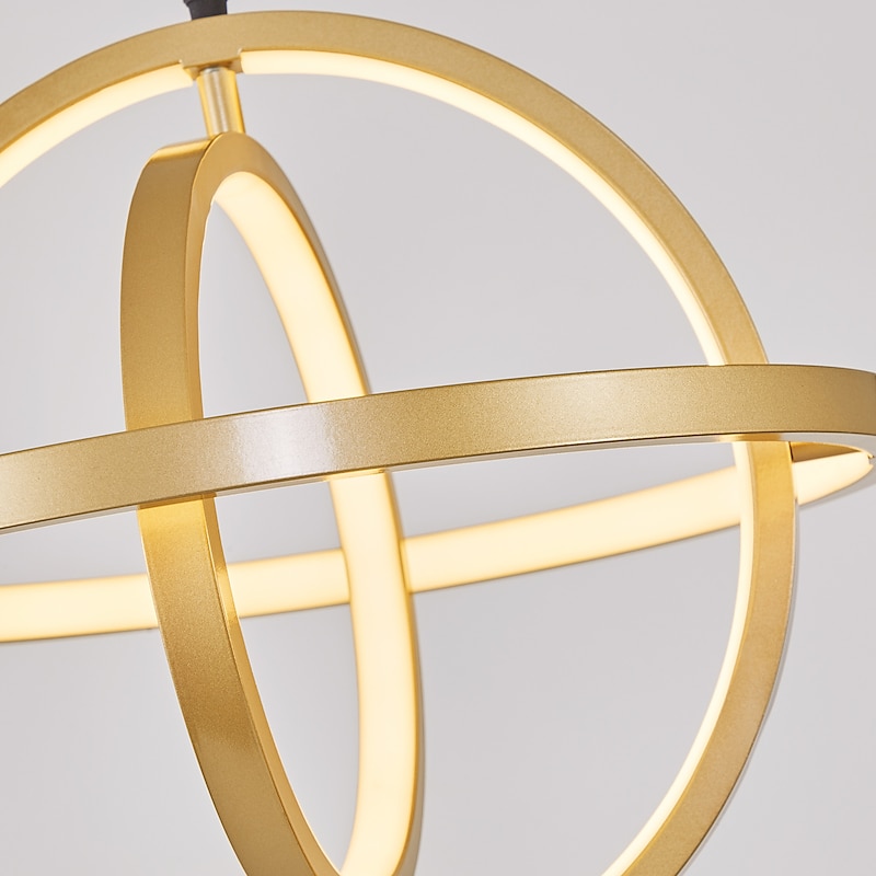 40 cm Circle / Ring Design Pendant Light LED Metal Globe Round Painted Finishes Modern 220-240V4