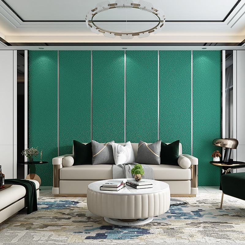 Modern Style Wallpaper Non-wovon Wallpaper Adhesive Required Wall Mural,Cabinet Furniture Countertop Paper Roll Wallpaper,20.8"*374" /53*950cm 1 Roll(Need Glue)4