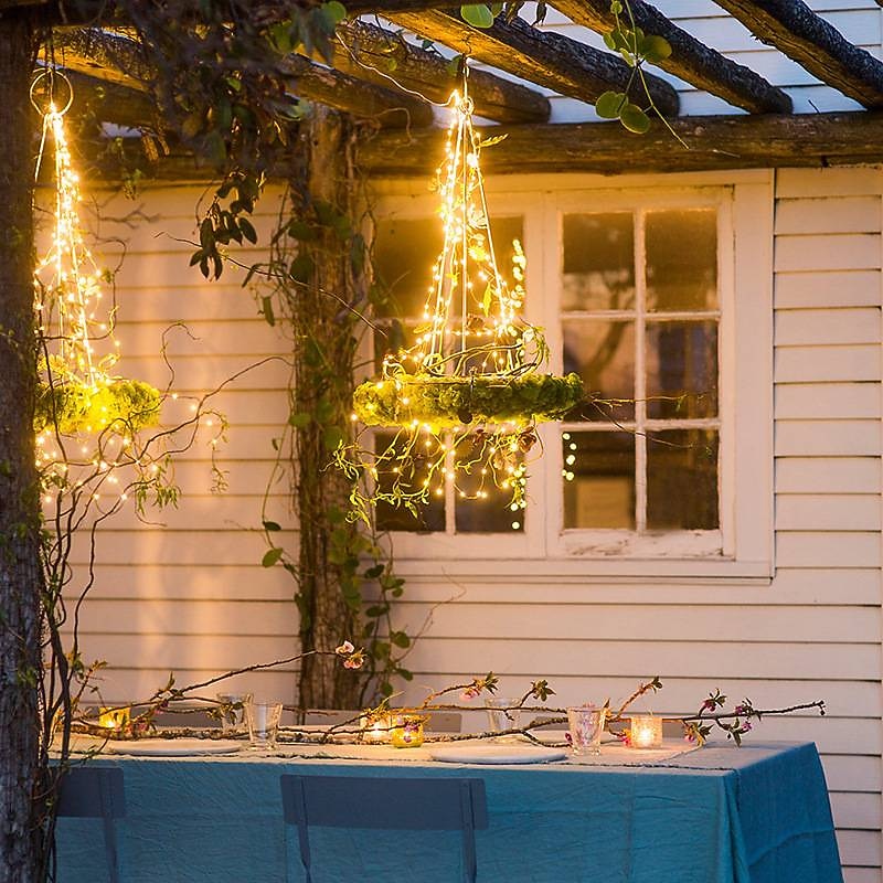 Solar String Lights Outdoor 10 Strands 2M 200LEDs Waterproof Twinkle Starry Fairy Branch Copper Waterfall Light for Garden Fence Tree Flexible Yard Garland Patio Decor Lighting4