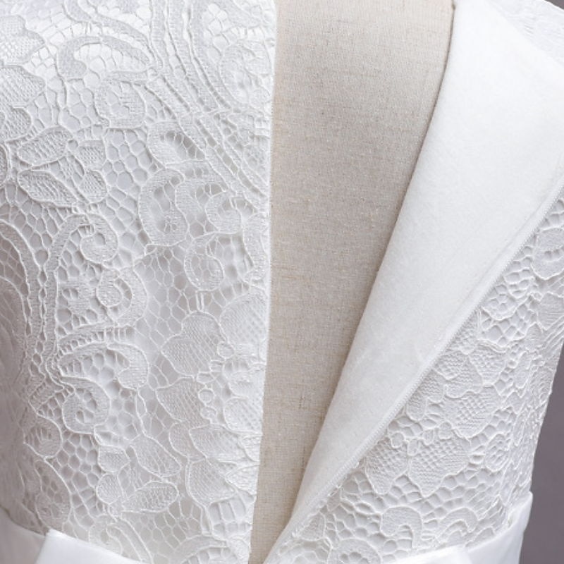 Kids Little Girls' Dress Floral Plain A Line Dress Party Performance Mesh Bow White Purple Wine Asymmetrical Sleeveless Princess Sweet Dresses Spring Summer Regular Fit 3-12 Years4