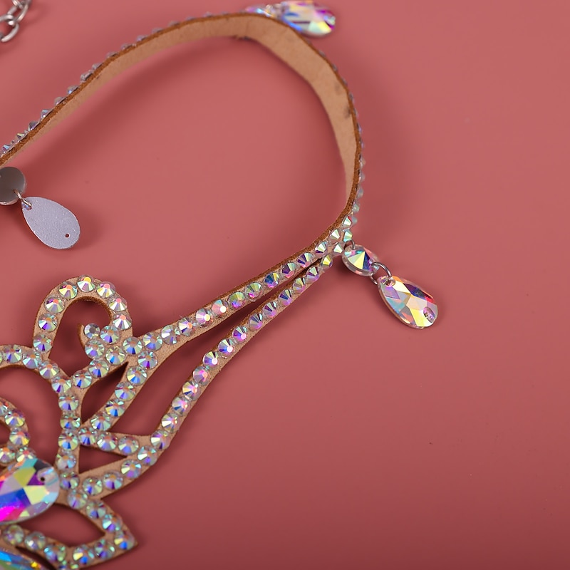 Belly Dance Dance Accessories Waist Accessory Crystals / Rhinestones Women's Training Performance Alloy PU Leather4