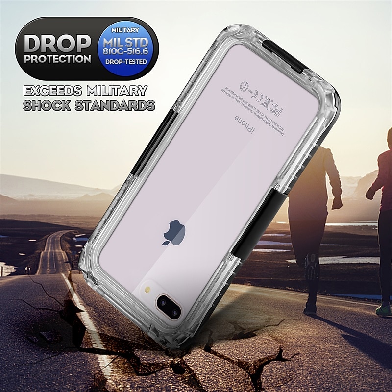 Phone Case For Samsung Galaxy S24 S22 S21 FE S21 Ultra Plus A73 S20 A32 A52 A42 A22 Full Body Case Waterproof Transparent Shockproof Transparent Silica Gel PC4