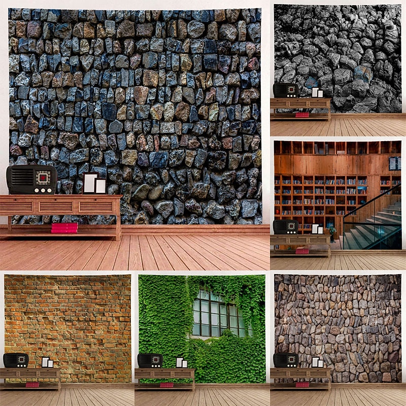 Rock Wall Tapestry Art Decor Blanket Curtain Hanging Home Bedroom Living Room Decoration Polyester