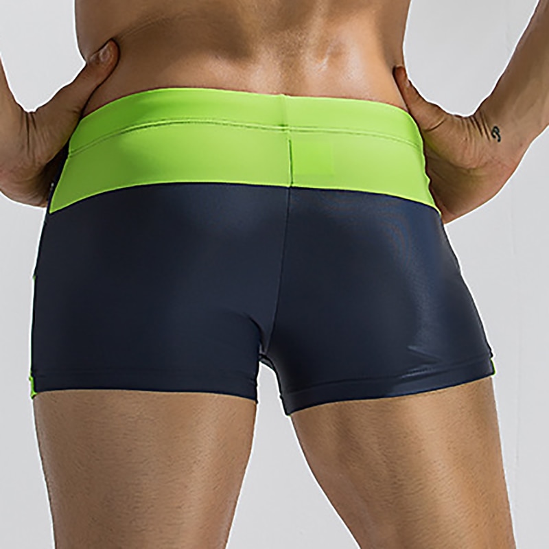 Men's Swim Trunks Swim Shorts Quick Dry Lightweight Board Shorts Bathing Suit Drawstring Swimming Surfing Beach Water Sports Patchwork Summer4