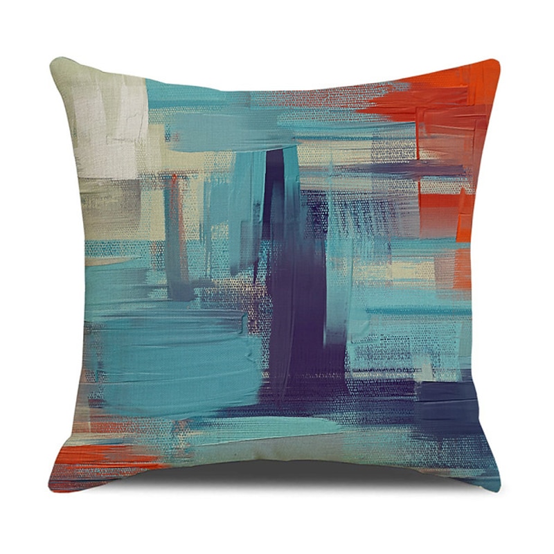 Geometric Double Side Cushion Cover 1PC Soft Decorative Square Throw Pillow Cover Cushion Case Pillowcase for Bedroom Livingroom Superior Quality Machine Washable Indoor Cushion for Sofa Couch Bed Chair4