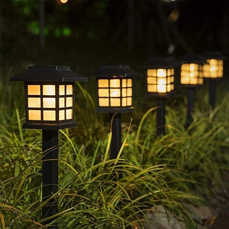4pcs Outdoor Pathway Lights Solar Garden Street LED Lawn Light Waterproof Walkway Holiday Decoration Landscape Lighting Courtyard Lamp2