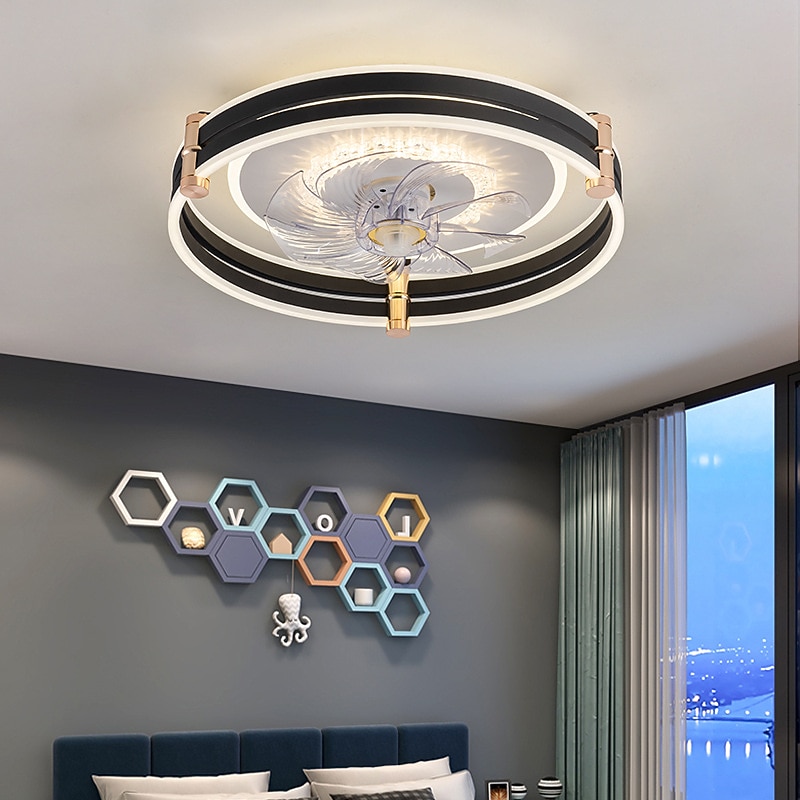 Luxury LED Ceiling Fan Light Ceiling Fan Lamp Living Room Dining Room Fan Lamp Bedroom Ceiling Fan4