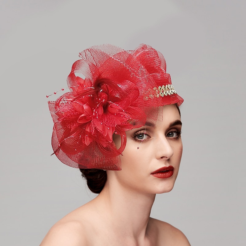 Fascinators Kentucky Derby Hat Feathers Net Ladies Day Melbourne Cup Cocktail Royal Astcot Headpieces With Feather Cap Headpiece Headwear3