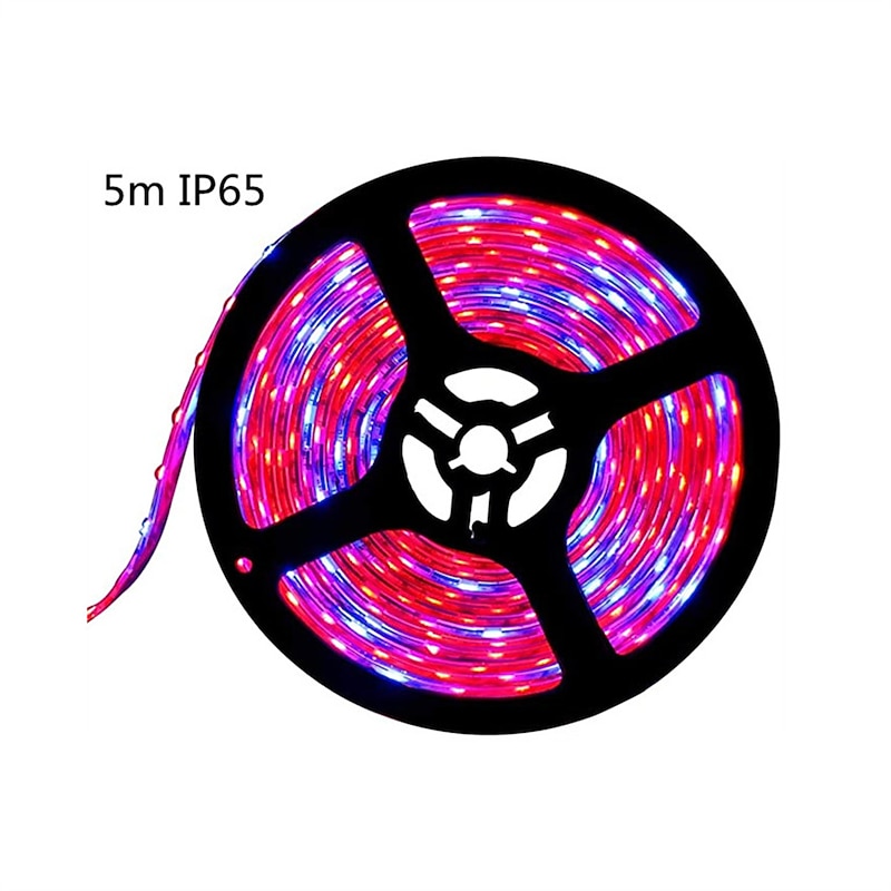5m LED Grow Light Full Spectrum DC 5V USB Plant Light Grow LED Strip Phyto Lamp for Vegetable Flower Seedling Grow Tent Box IP653