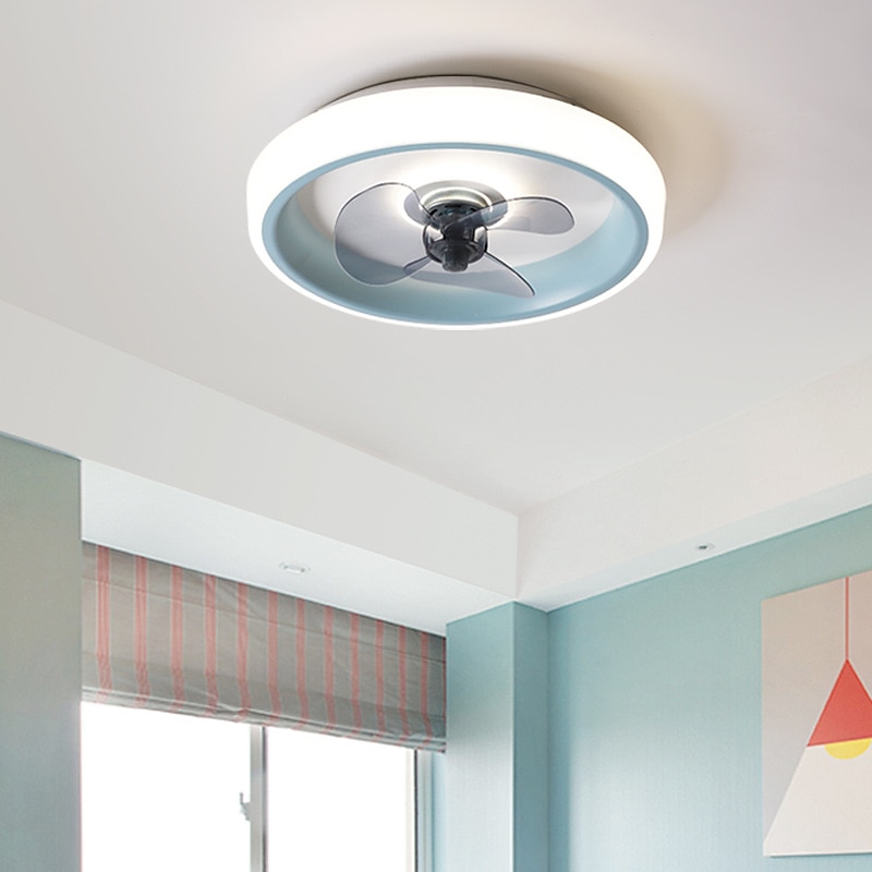 50 cm LED Ceiling Fan Light Ceiling Fan Metal Painted Finishes Modern 220-240V4