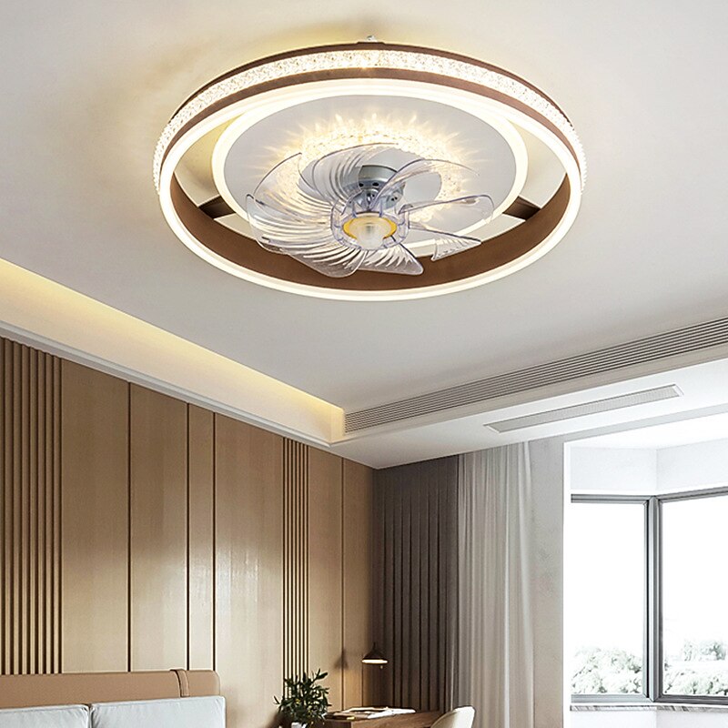 Luxury LED Ceiling Fan Light Ceiling Fan Lamp Living Room Dining Room Fan Lamp Bedroom Ceiling Fan2