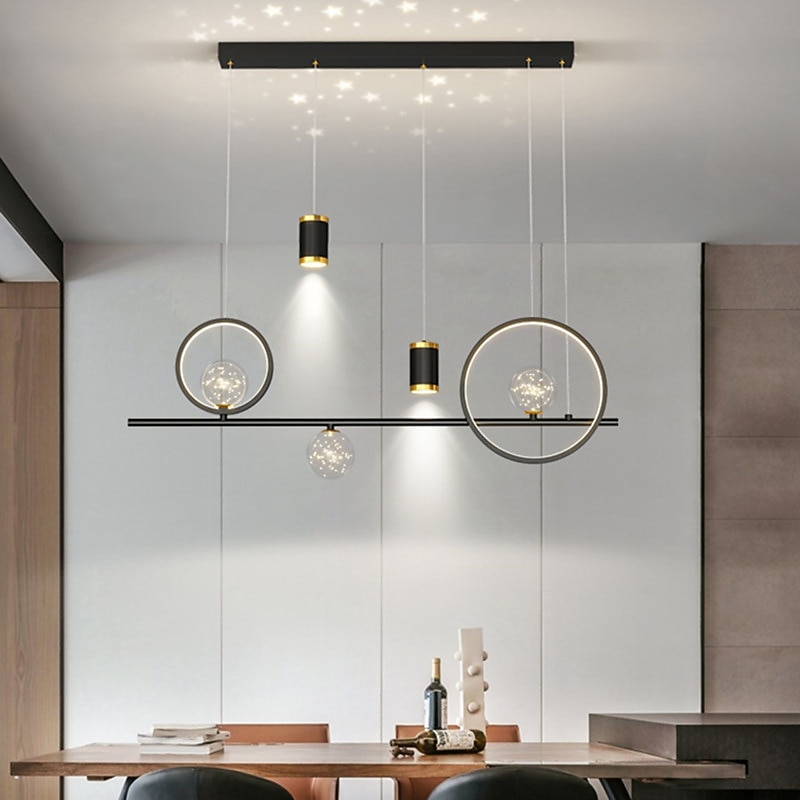 LED Pendant Light Projector Light Modern Nordic Sky Star Chandelier Dining Room Lamp Creative4