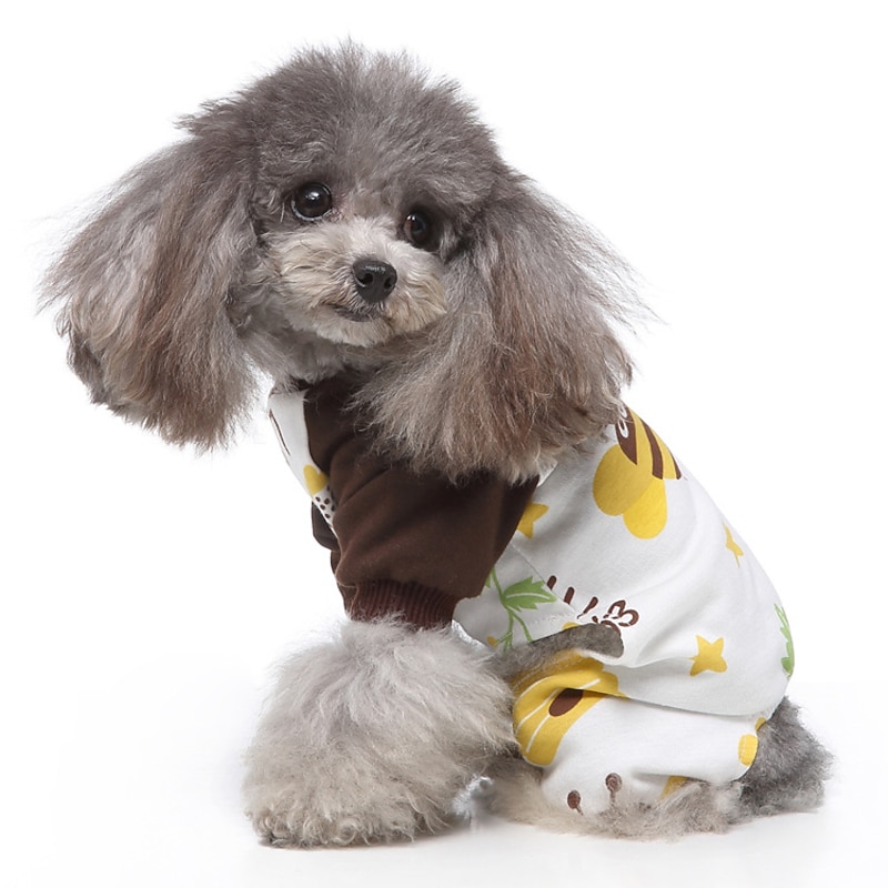 Dog Cat Pajamas Cute Casual Winter Waterproof Breathable Soft Washable Comfortable Casual Daily Dog Clothing for Bichon Frise Pomeranian Baby Pet Papillon Small4