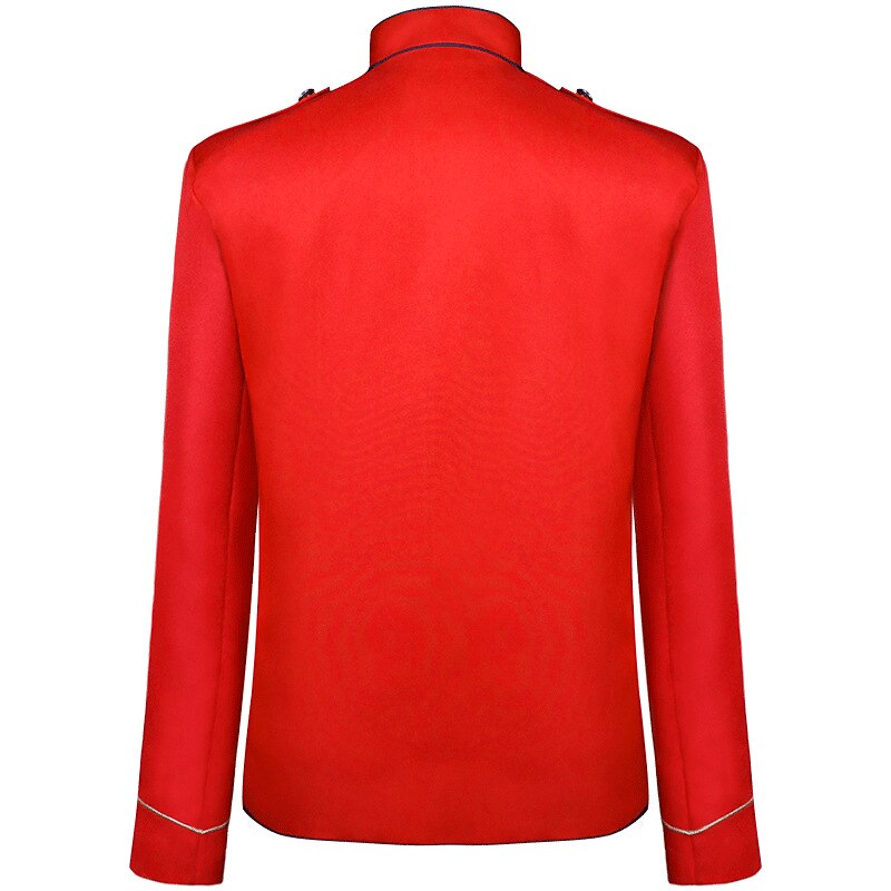 Retro Vintage Rococo Medieval Coat Military Uniform Circus Jacket Prince Aristocrat Fancy Dress Men's Masquerade Party Carnival of Venice Adults' Coat3