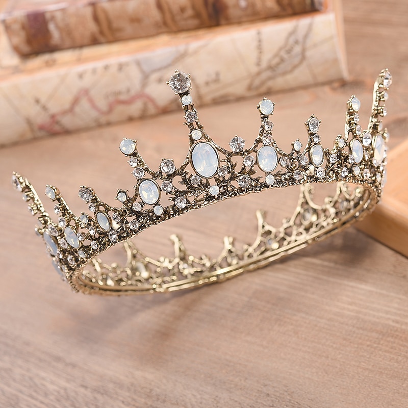 King's and Queen's Royal Crowns - King Queen Festival Costume Prom Accessories Party Celebration, Bailey