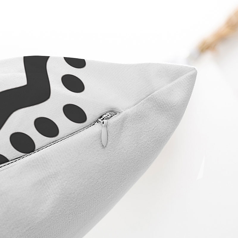 Set of 9 Throw Pillow Simple Classic  Cushion Vintage Circle Cover Sofa Home Decor Throw Pillow Case Outdoor Cushion for Sofa Couch Bed Chair Black White2