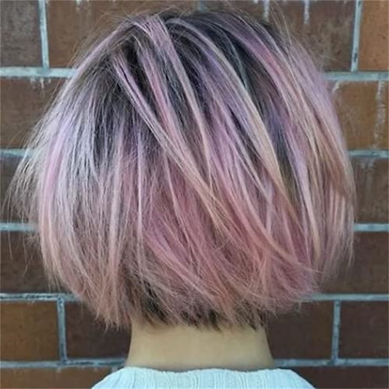 Blonde Short Bob Wig With Bangs for Women 14 Inch Short Straight Synthetic Hair Wigs 613 Blonde Bob Wig with Bangs for Party Daily Use With Headband3