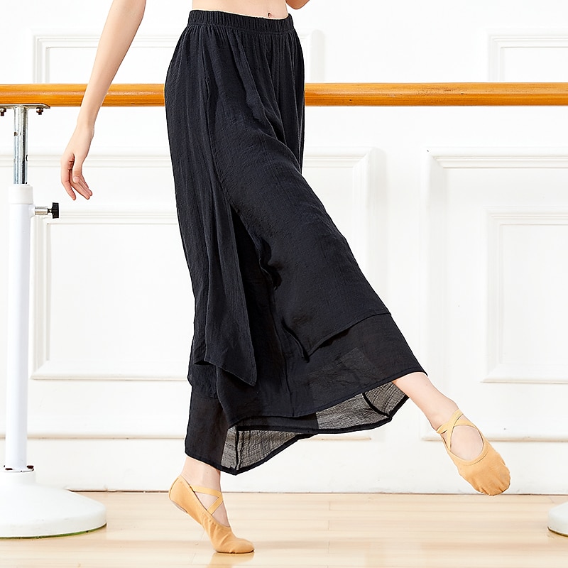 Ballet Pants Pure Color Women's Training Daily Wear High Tencel3