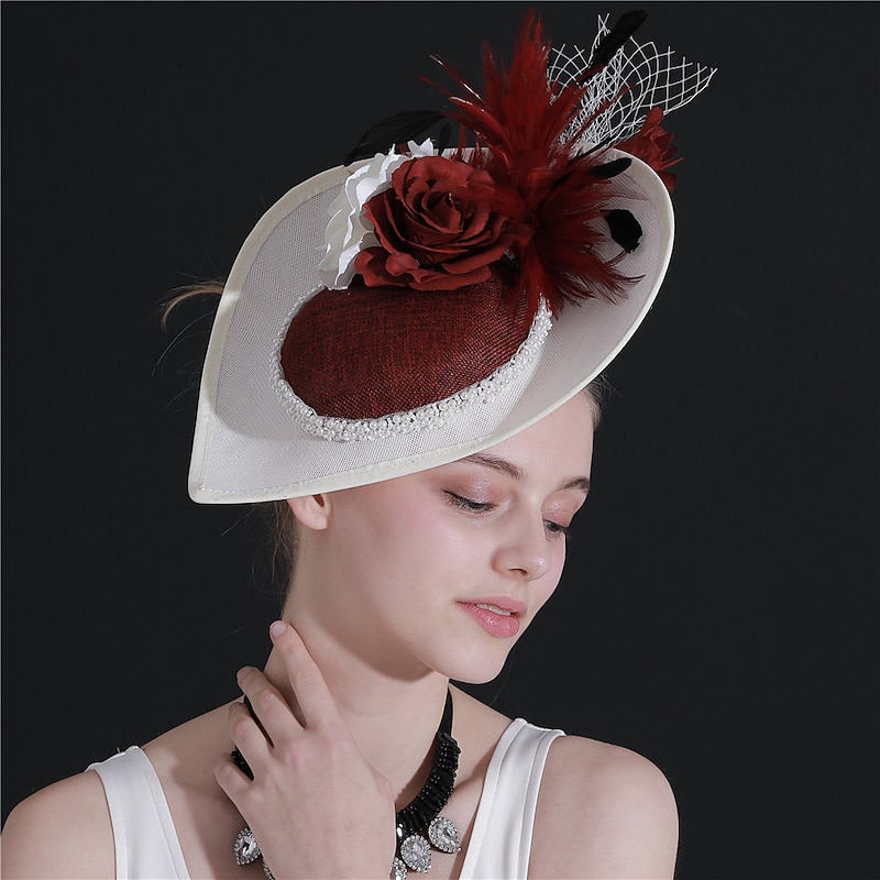 Retro Vintage 1950s 1920s Headpiece Party Costume Fascinator Hat Fancy Dress Women's Masquerade Party / Evening Bachelorette Party Adults' Headwear4