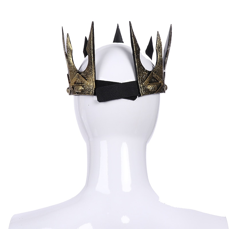King Crowns for Men - Baroque Vintage Crown, Men's Full Kings Crown for Theater Prom Party, Costume Accessories for Festival4