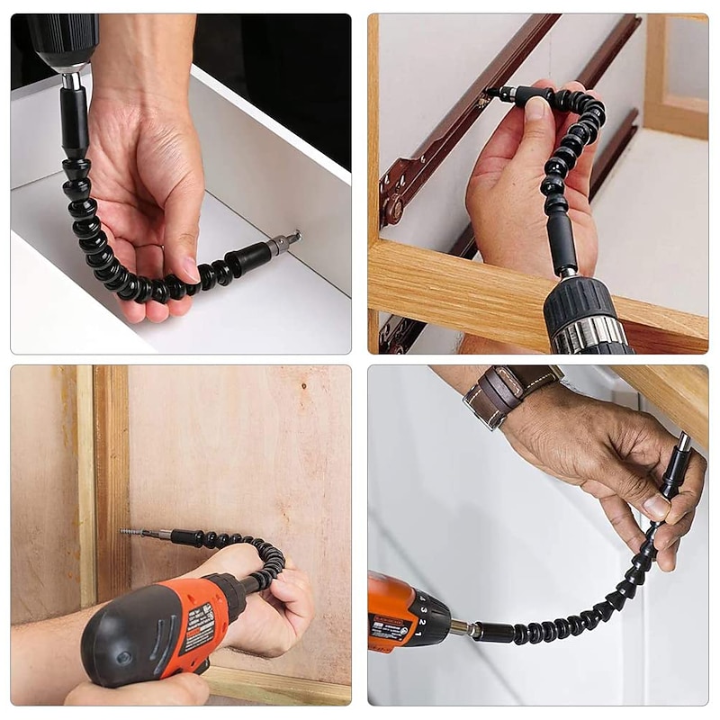 Flexible Electric Drill Screwdriver Bit Multifunctional Universal Snake Hose Cardan Shaft Connection Soft Extension Rod Link2