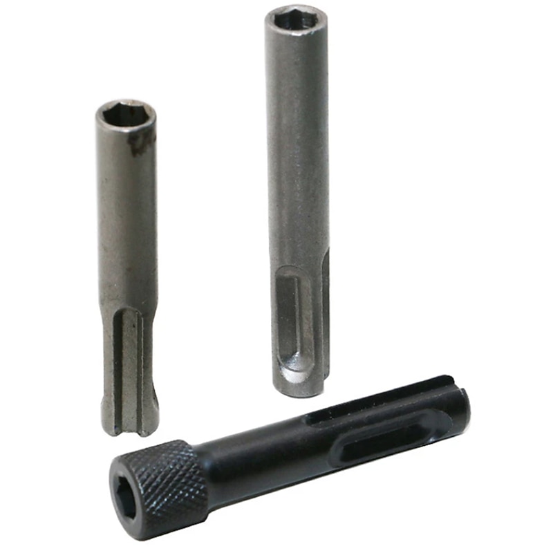 3pcs Magnetic SDS Plus To 1/4(6.35mm) Hex Socket Shank Screwdriver Holder Electric Hammer Keyless Drill Chuck Adaptor Converter3