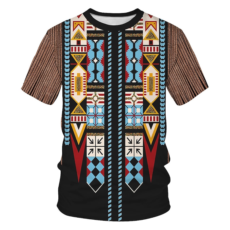 American Indian Native American T-shirt Anime Cartoon Anime 3D 3D Harajuku Graphic For Couple's Men's Women's Adults' Masquerade Back To School 3D Print
