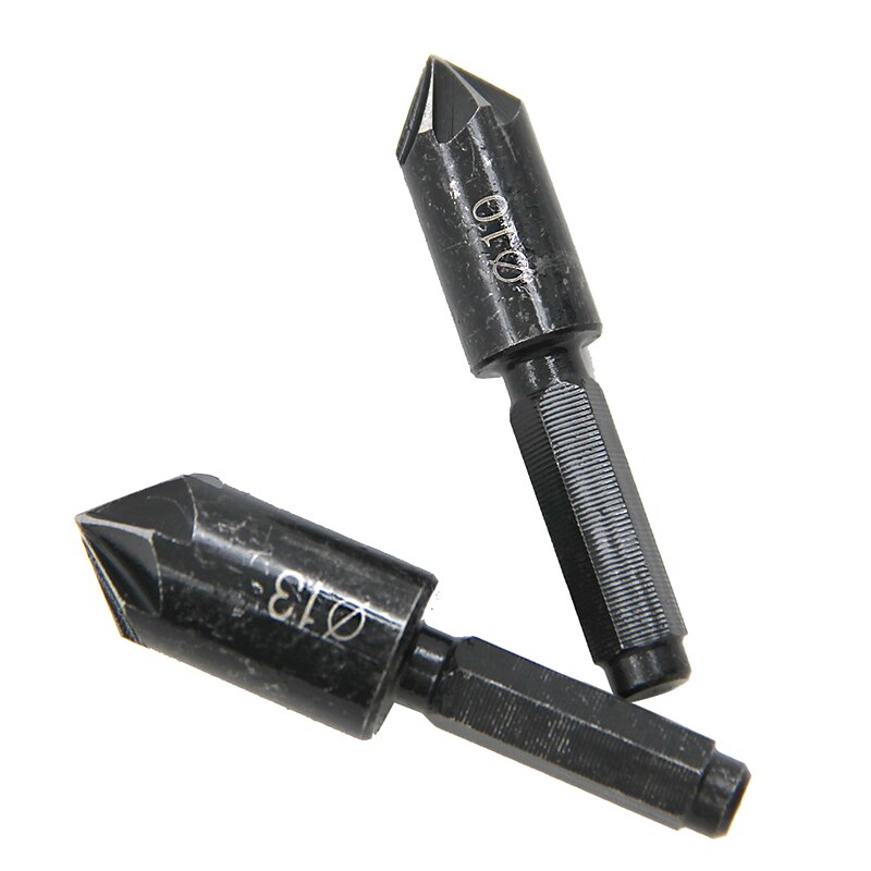 2pcs/Set 10mm 13mm Countersink Drill Bit Set 7 Flute Counter Sink Chamfer Cutter Round Shank For Wood Drilling4