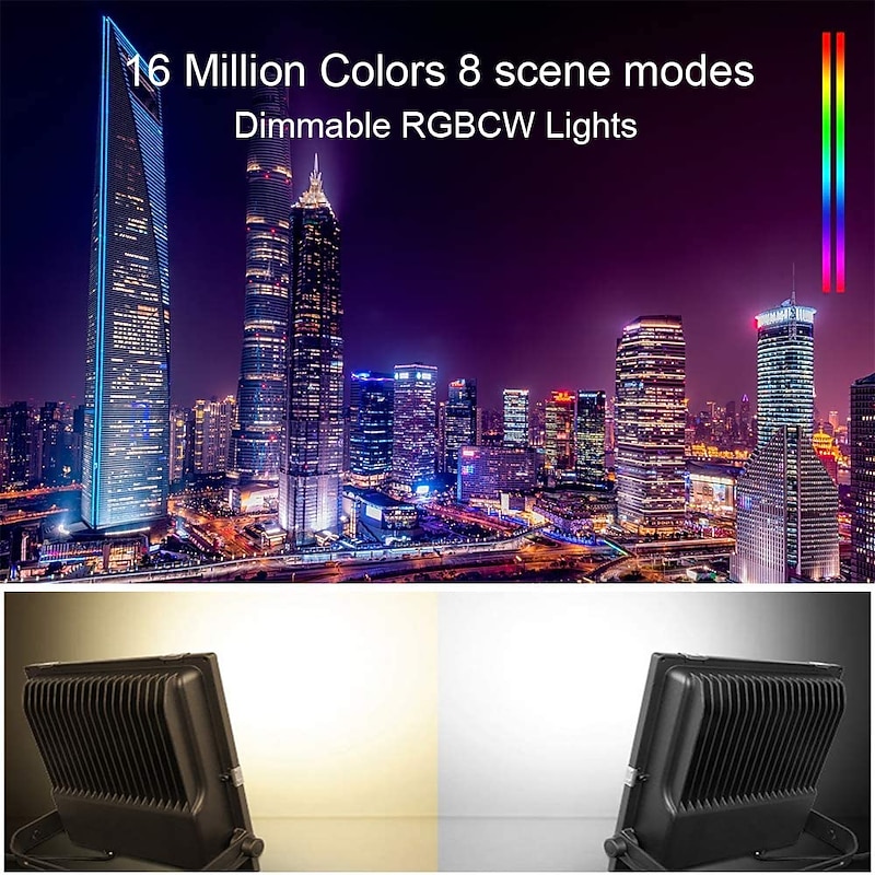 Outdoor APP Outdoor RGB Landscape Bluetooth Floodlight Outdoor Lights Villa Garden Lighting Garden Atmosphere Botanical Wedding Bar Light3