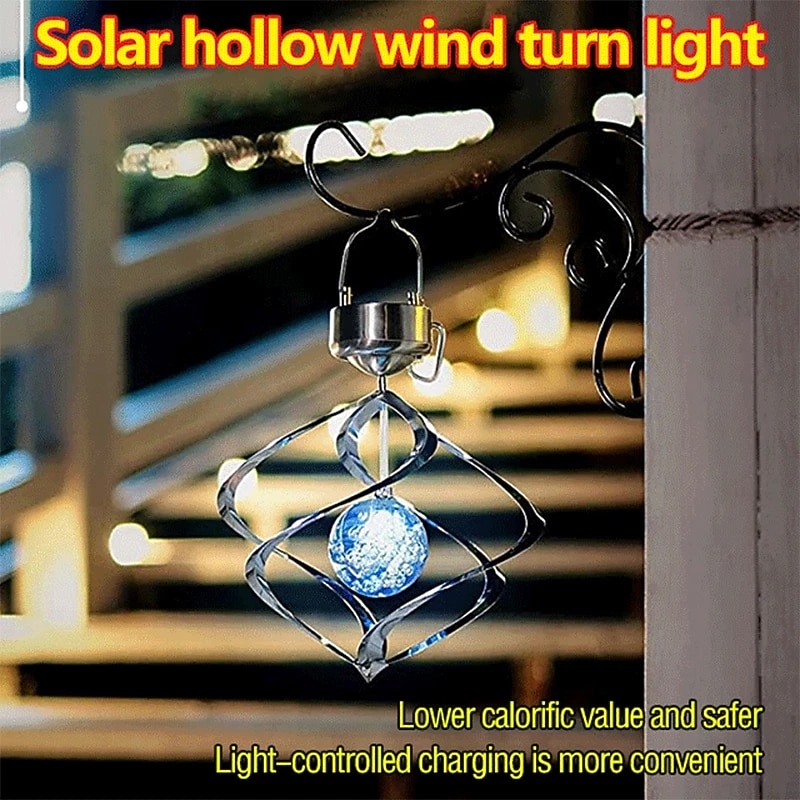 Solar Wind Chimes LED Outdoor Light 7-Color Changing Hanging Light Home Garden Decoration Outdoor Courtyard Hanging Wind Chimes Lights2