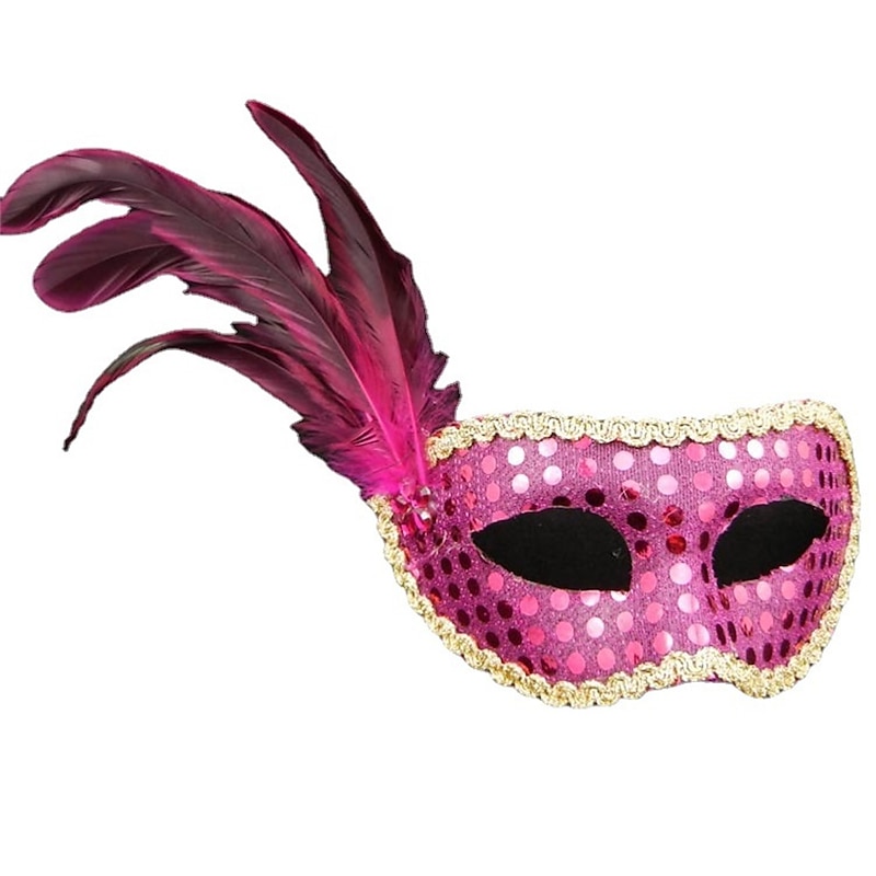 Unisex Gold Shining Plated Masquerade Mask Wedding Props Mardi Gras Party Costume Accessory