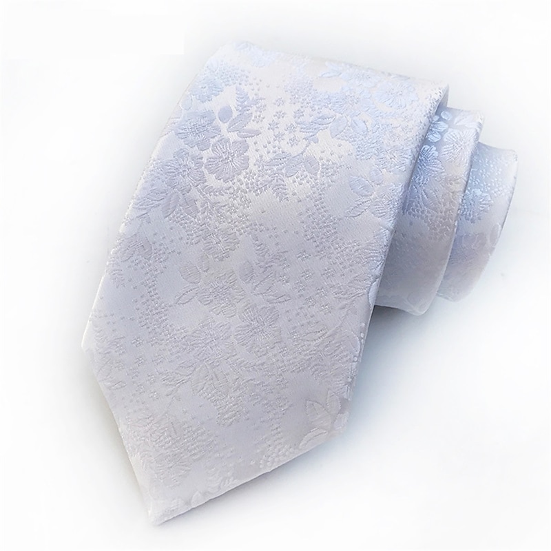 Men's Ties Neckties Work Wedding Gentleman Jacquard Fashion Print Floral Formal Business4