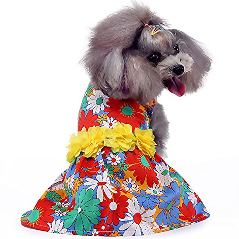Dog Dress Dog Costume Puppy Clothes Party Sweet Style Classic Style Classic Casual Daily Summer Spring Fashion Dog Clothing